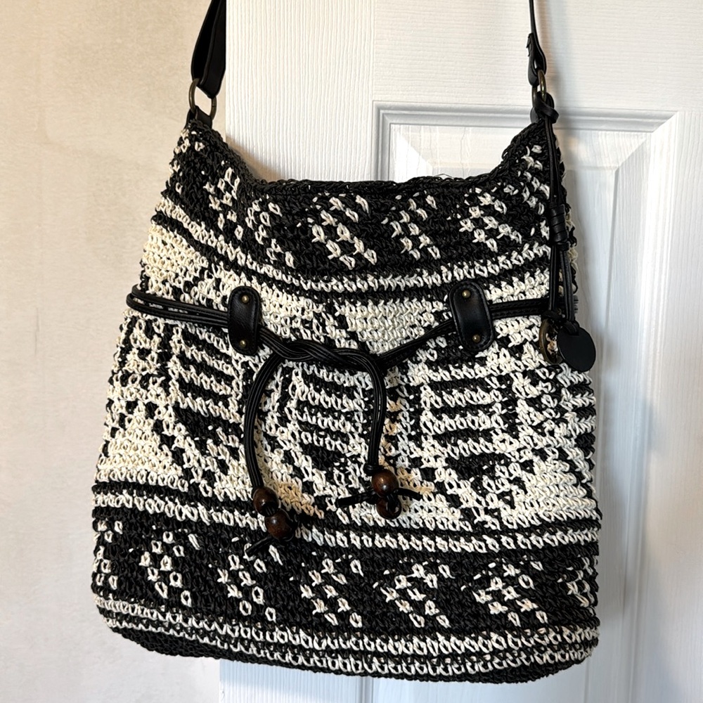 Lucky brand paper knit bag